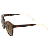 Casual Metal Temple Square Lens Horn Rimmed Sunglasses A750 from zeroUV