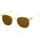 Casual Metal Temple Square Lens Horn Rimmed Sunglasses A750 from zeroUV