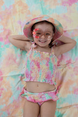 RAINBOW CLOUDS DREAM SMOCKED TANKINI TWO PIECE SWIM SUIT from DREAM BIG LITTLE CO