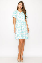Audrey Stretch Suede Dress - Azalea Flower from Joh Apparel