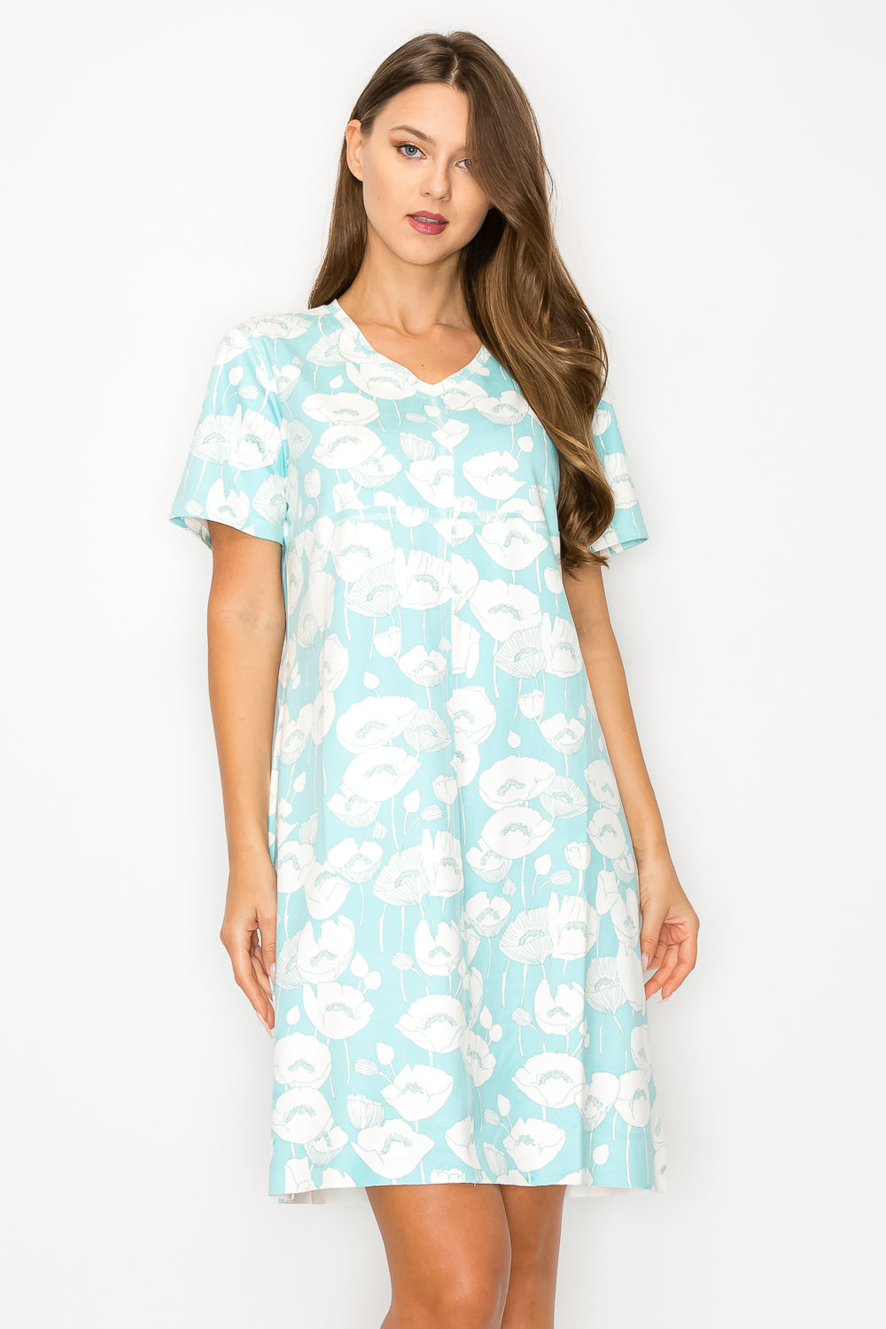 Audrey Stretch Suede Dress - Azalea Flower from Joh Apparel