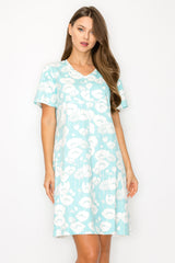 Audrey Stretch Suede Dress - Azalea Flower from Joh Apparel