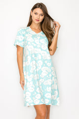 Audrey Stretch Suede Dress - Azalea Flower from Joh Apparel