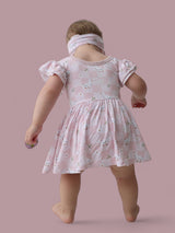 EXCLUSIVE DUCKS AND DAISIES DREAM CAP SLEEVE BODYSUIT DRESS from DREAM BIG LITTLE CO