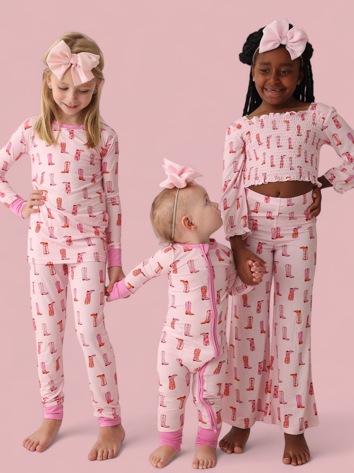 EXCLUSIVE YEE HAW HOLLIE DREAM SMOCKED FLARE SET from DREAM BIG LITTLE CO