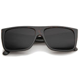 Mens Retro Super Flat Top Aviator Square Sunglasses 8685 from zeroUV