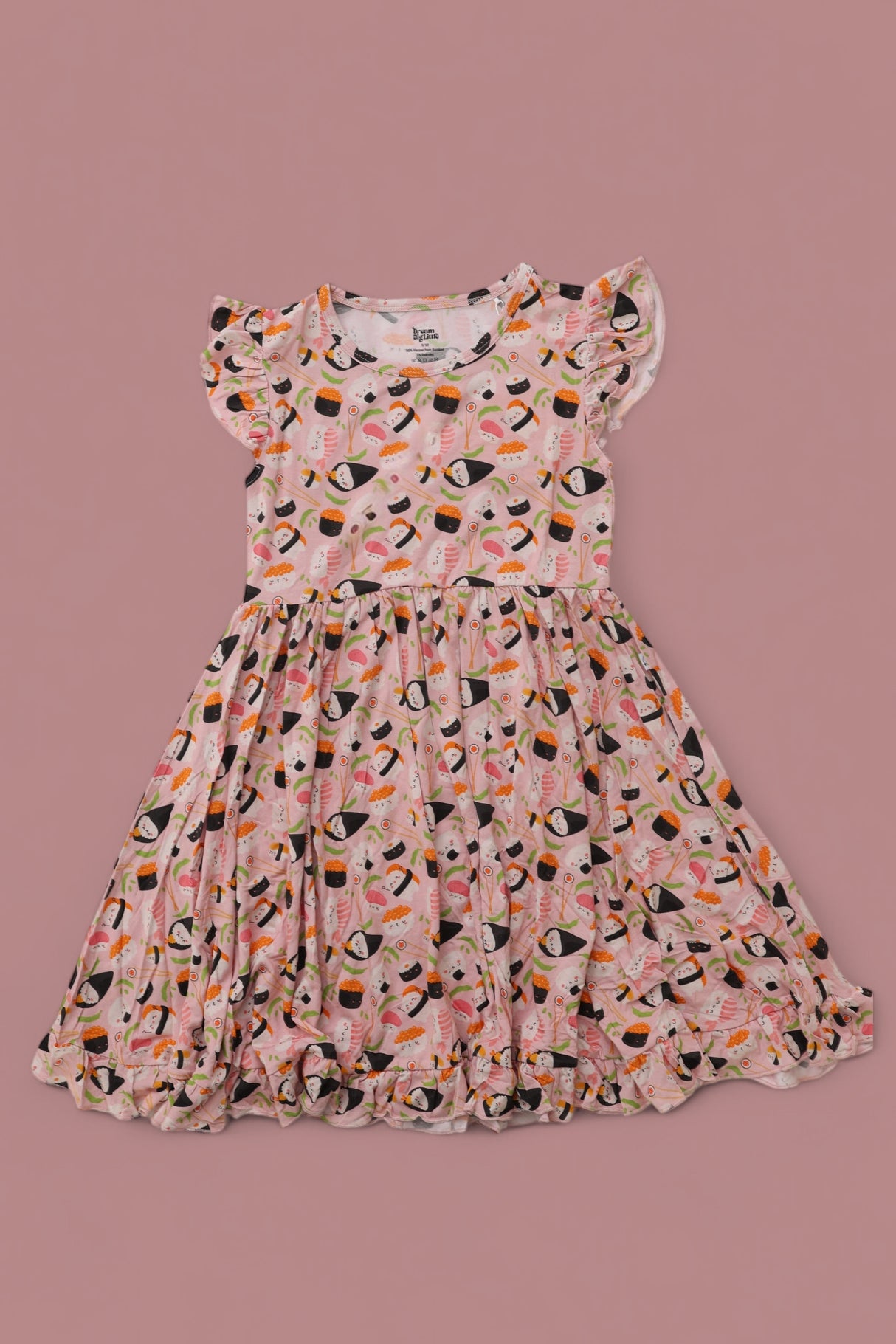 SWEET PEA SUSHI DREAM RUFFLE DRESS from DREAM BIG LITTLE CO