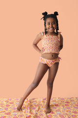 SHELLO SUMMER DREAM SMOCKED TANKINI TWO PIECE SWIM SUIT from DREAM BIG LITTLE CO