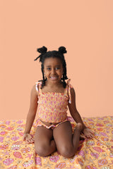 SHELLO SUMMER DREAM SMOCKED TANKINI TWO PIECE SWIM SUIT from DREAM BIG LITTLE CO