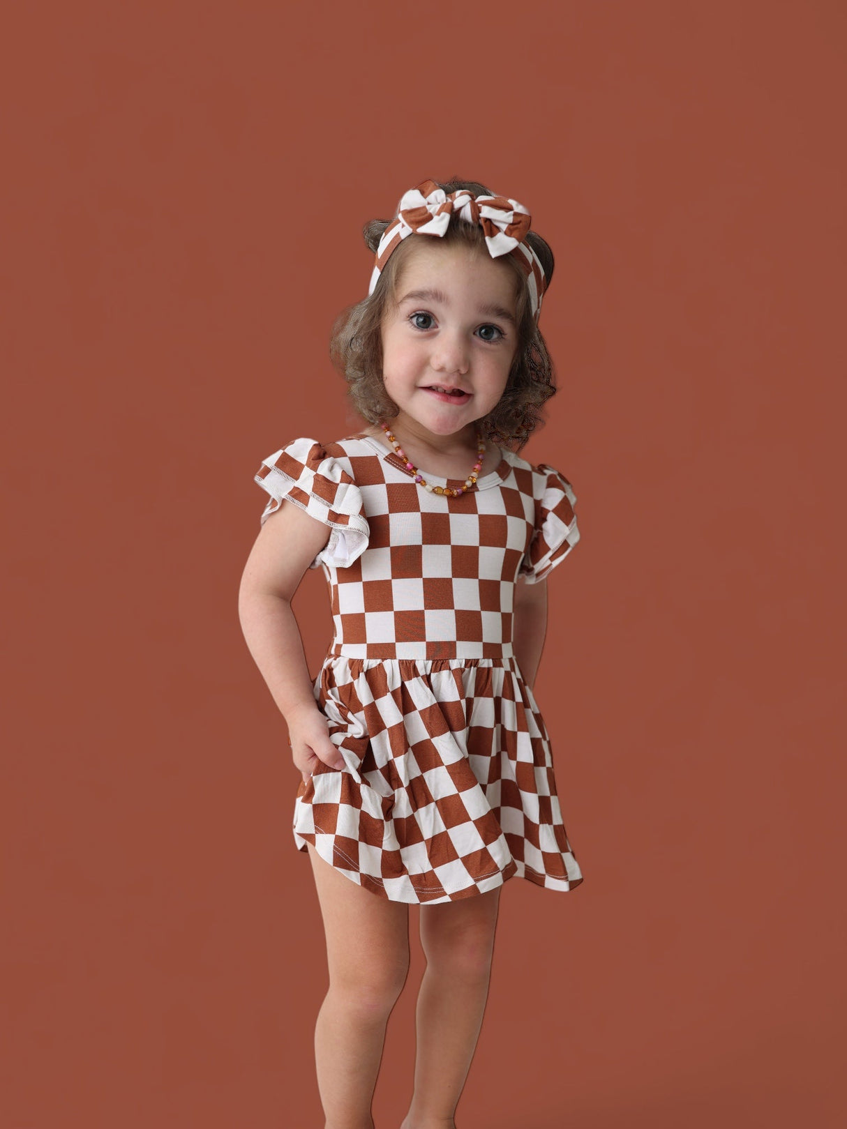 COPPER CHECKERS DREAM BOW from DREAM BIG LITTLE CO