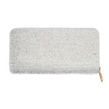 Crystal Rhinestone Pave Zipper Wallet  from Madeline Love