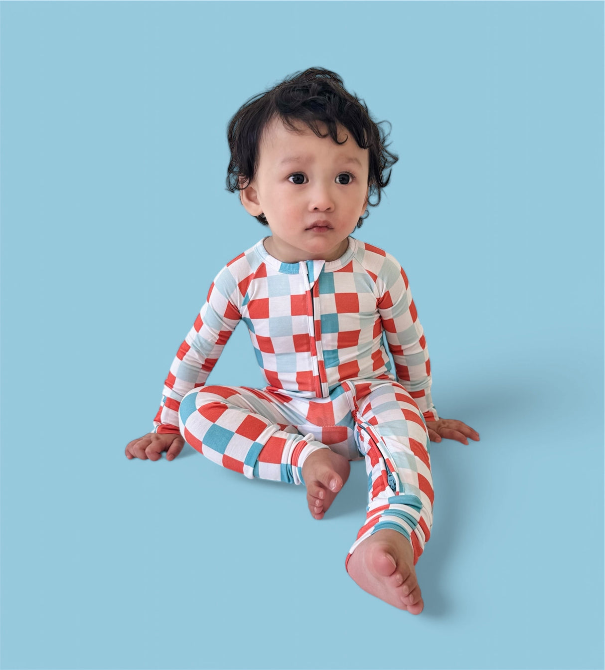 USA CHECKERS DREAM ROMPER from DREAM BIG LITTLE CO