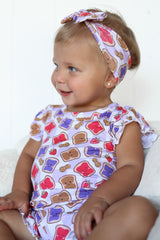 EXCLUSIVE PEANUT BUTTER JELLY TIME DREAM RUFFLE SHORT SET from DREAM BIG LITTLE CO