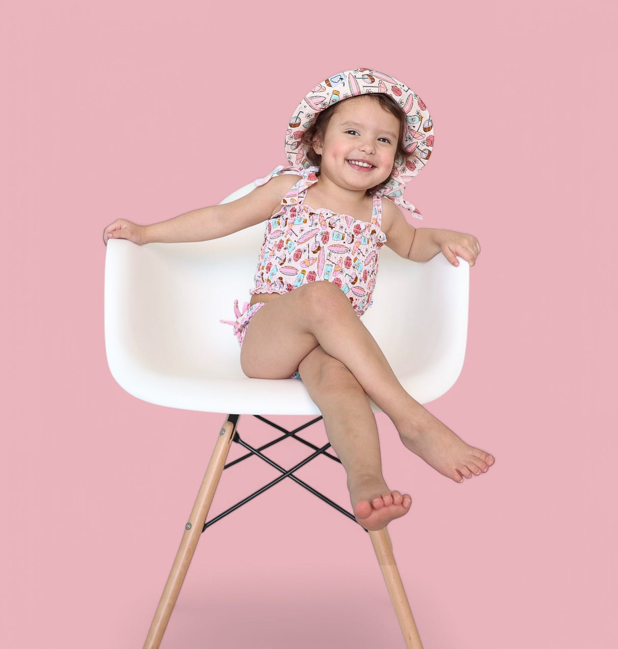 FUN IN THE SUN DREAM SMOCKED TANKINI TWO PIECE SWIM SUIT from DREAM BIG LITTLE CO