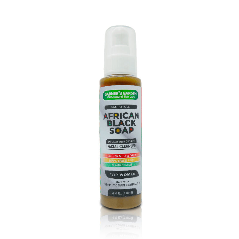 African Black Soap Foaming Facial Cleanser | H2O2 from Garner's Garden