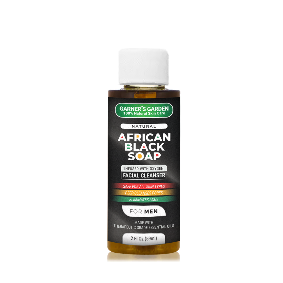 African Black Soap Facial Cleanser | Men's | H2O2 from Garner's Garden