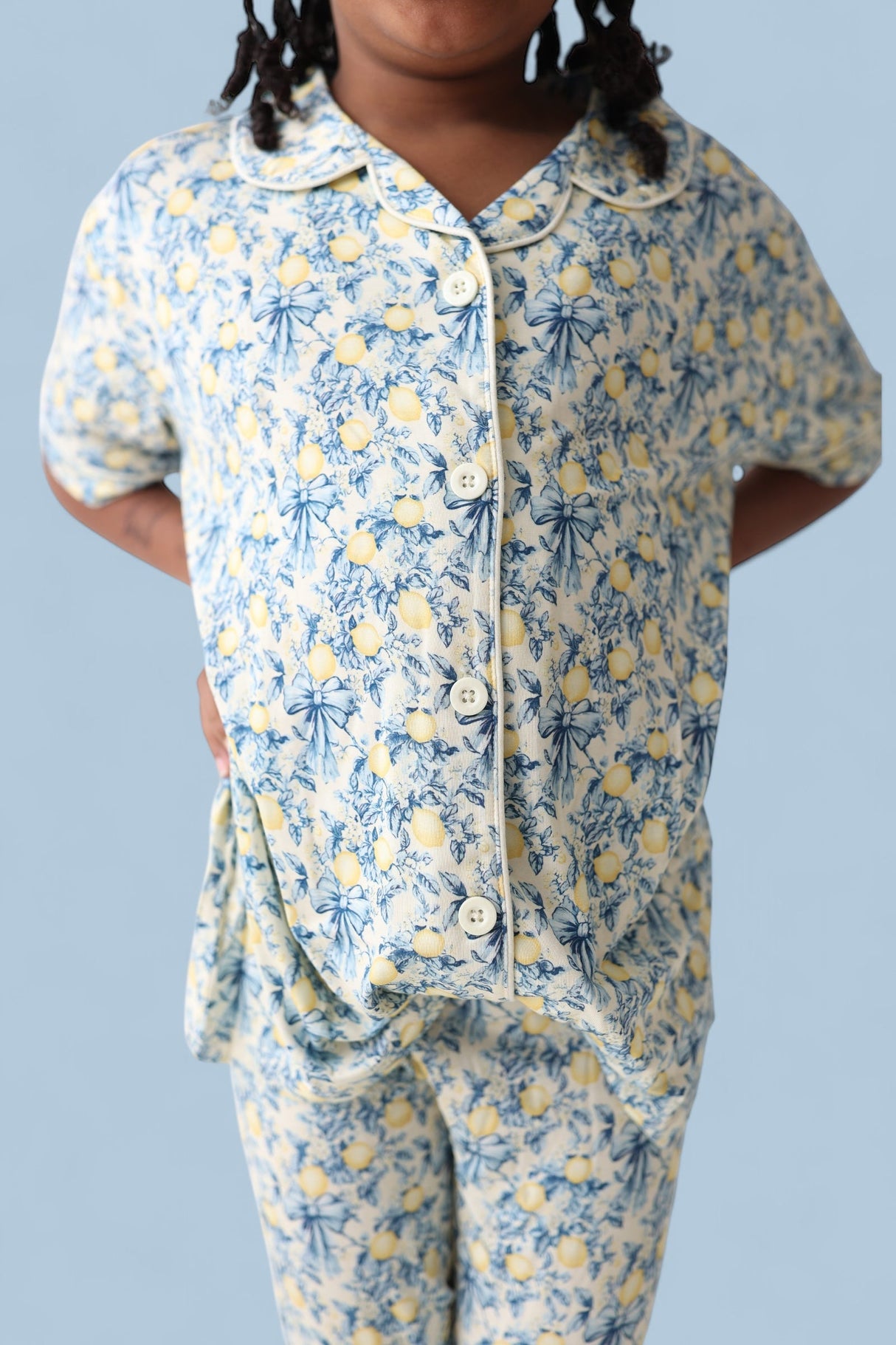 VINTAGE CITRUS TOILE DREAM GIRL'S FLARE SET from DREAM BIG LITTLE CO