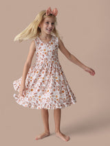 FLOWERS AND BOOTS DREAM TANK RUFFLE DRESS from DREAM BIG LITTLE CO