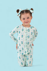 BLUE RIBBON BLOOMS DREAM RUFFLE ROMPER from DREAM BIG LITTLE CO