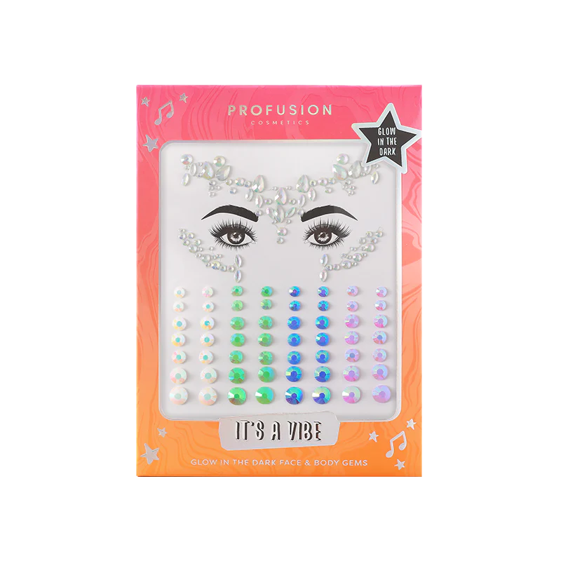 It's a Vibe | Glow-in-the-Dark Face & Body Gems from Profusion Cosmetics