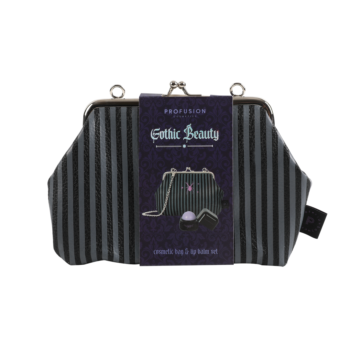 Gothic Beauty-Cosmetic Bag & Lip Balm Set from Profusion Cosmetics