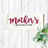 BUNDLE GIFT DEAL: Spring / Summer Mother's Day Set of these 4 panels:Mom Day,  GLITTER MOTHER'S GO ROUND , CUSTOM MEMORY HANDS PANEL, NEW WELCOME, LEMON CITRUS From PillowPanels