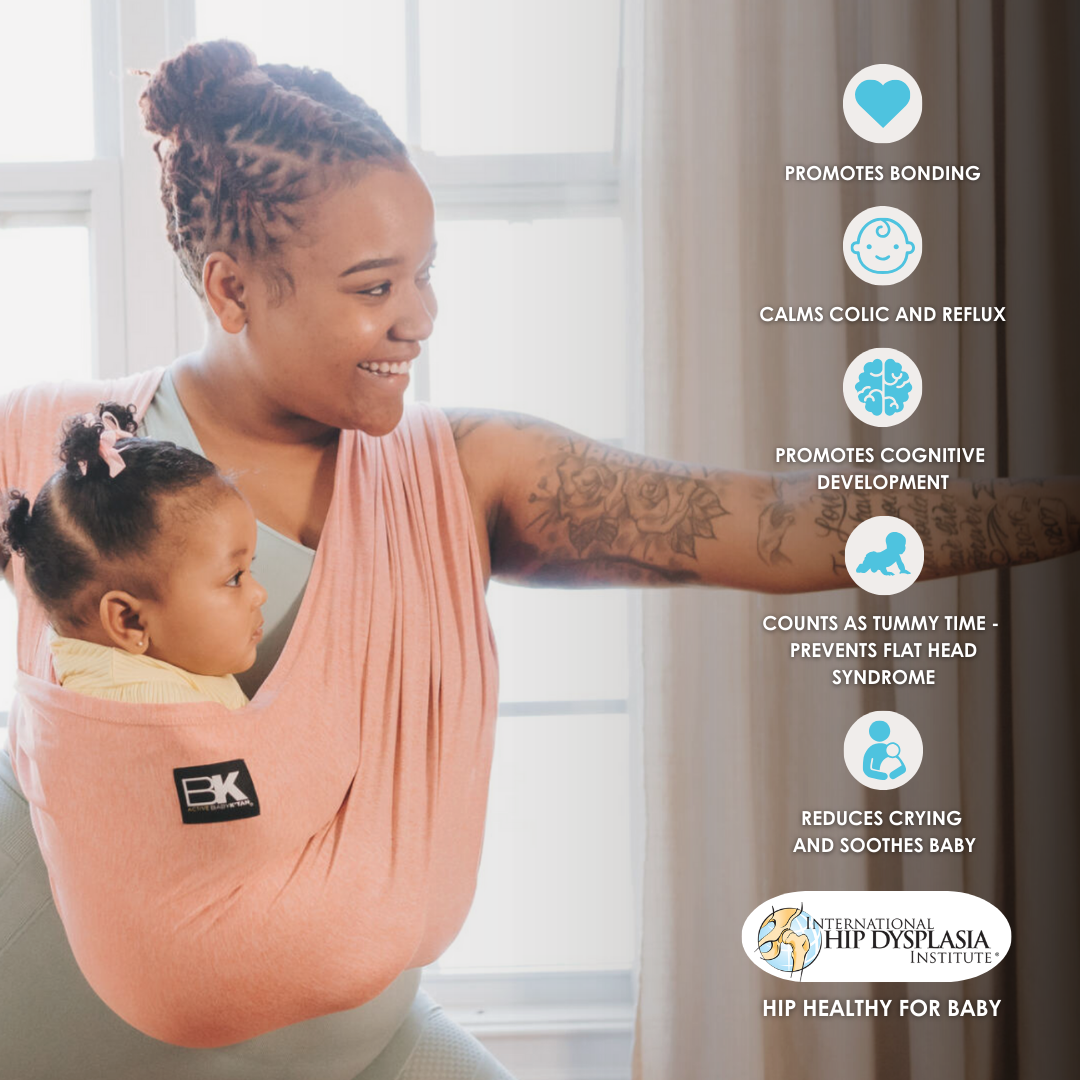 Baby K'tan Active Yoga Baby Carrier | Heather Coral from Baby K'tan