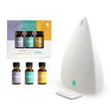 Pursonic Aromatherapy Diffuser & Essential Oil Set -Ultrasonic Top 3 Oils from Pursonic