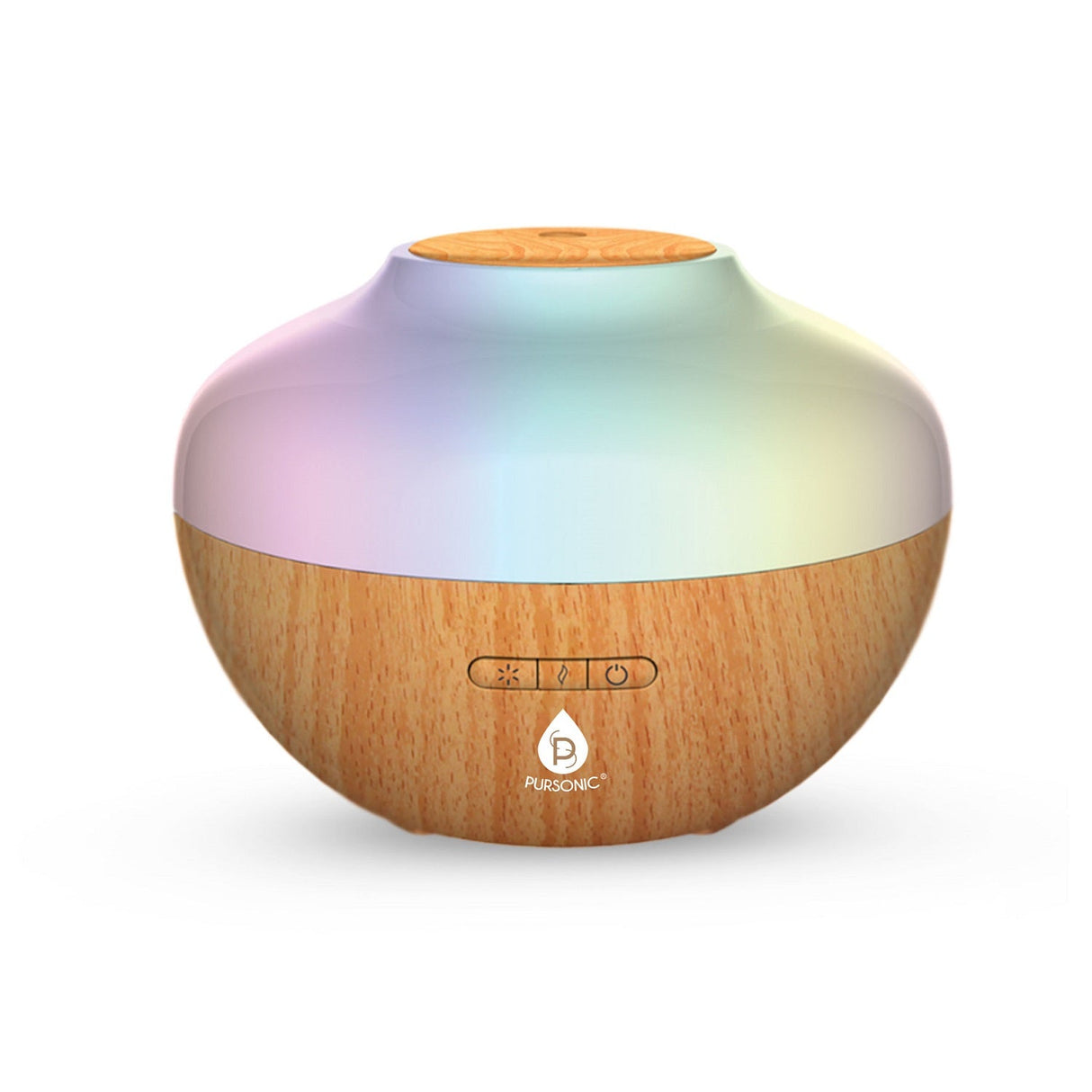 Pursonic Aromatherapy Diffuser & Essential Oil Set-Ultrasonic Top 3 Oils-300ml with 2 Mist Settings 7 Ambient Light Settings from Pursonic