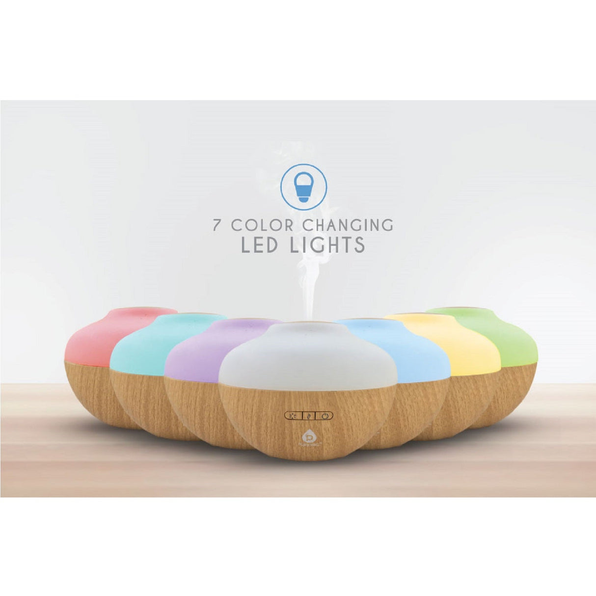 Pursonic Aromatherapy Diffuser & Essential Oil Set-Ultrasonic Top 3 Oils-300ml with 2 Mist Settings 7 Ambient Light Settings from Pursonic