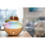 Pursonic Aromatherapy Diffuser & Essential Oil Set-Ultrasonic Top 3 Oils-300ml with 2 Mist Settings 7 Ambient Light Settings from Pursonic
