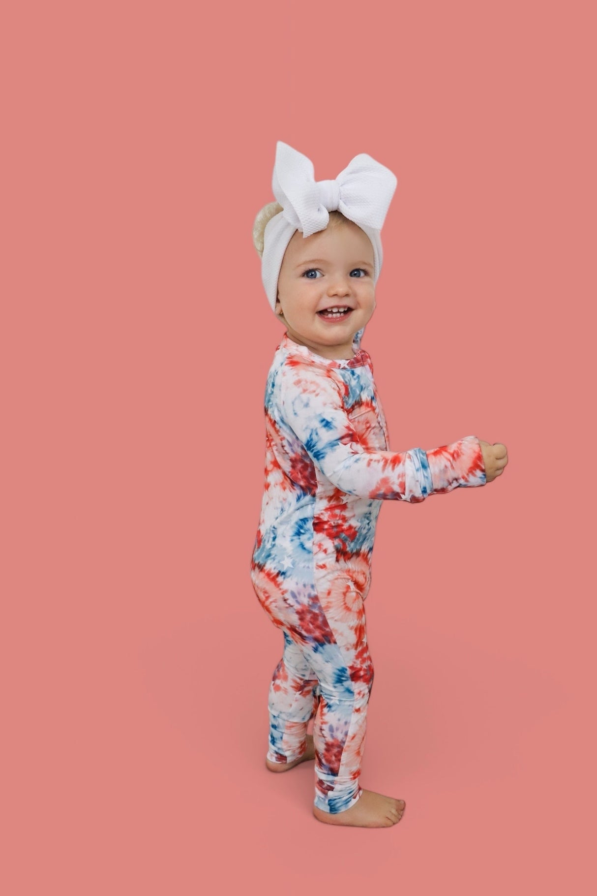 STARRY TIE DYE DREAM ROMPER from DREAM BIG LITTLE CO