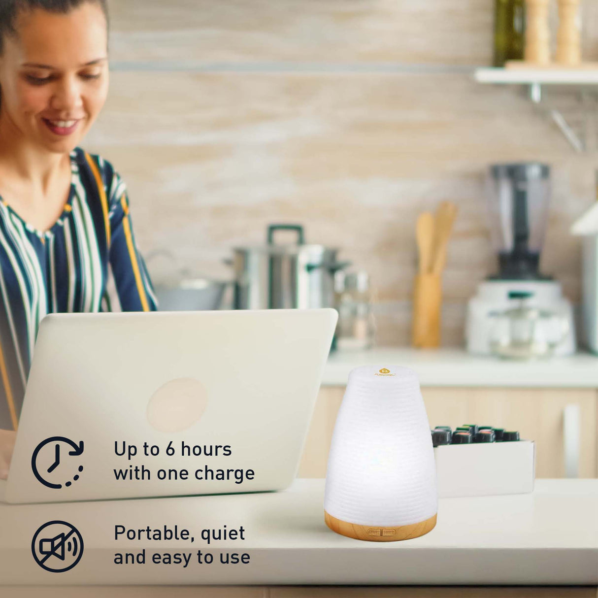 2-in-1 USB Essential oil Aroma Diffuser from Pursonic