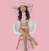 FUN IN THE SUN DREAM TWO-PIECE RASH GUARD RUFFLE SWIM SUIT from DREAM BIG LITTLE CO