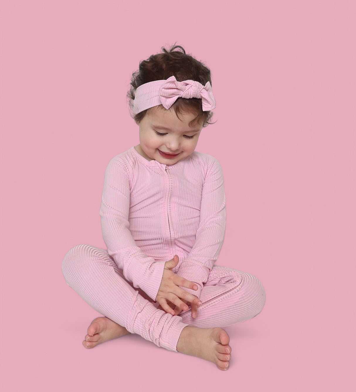 PINK ROSE RIB DREAM ROMPER from DREAM BIG LITTLE CO