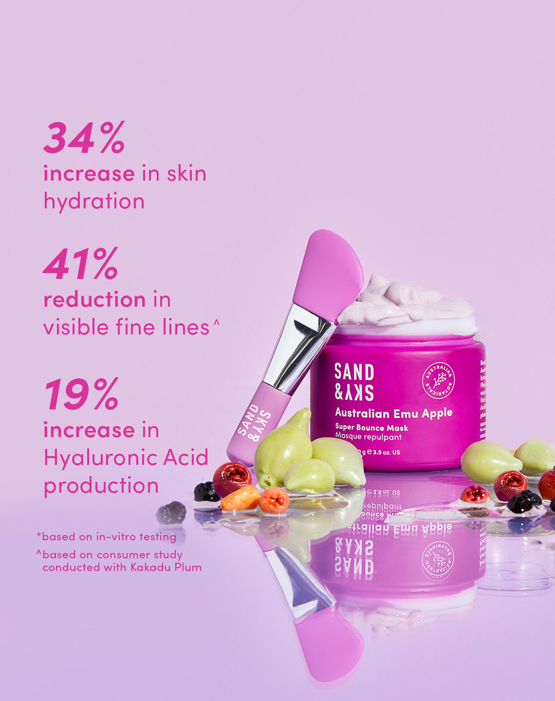Australian Glow Berries Super Bounce Mask from Sand and Sky US