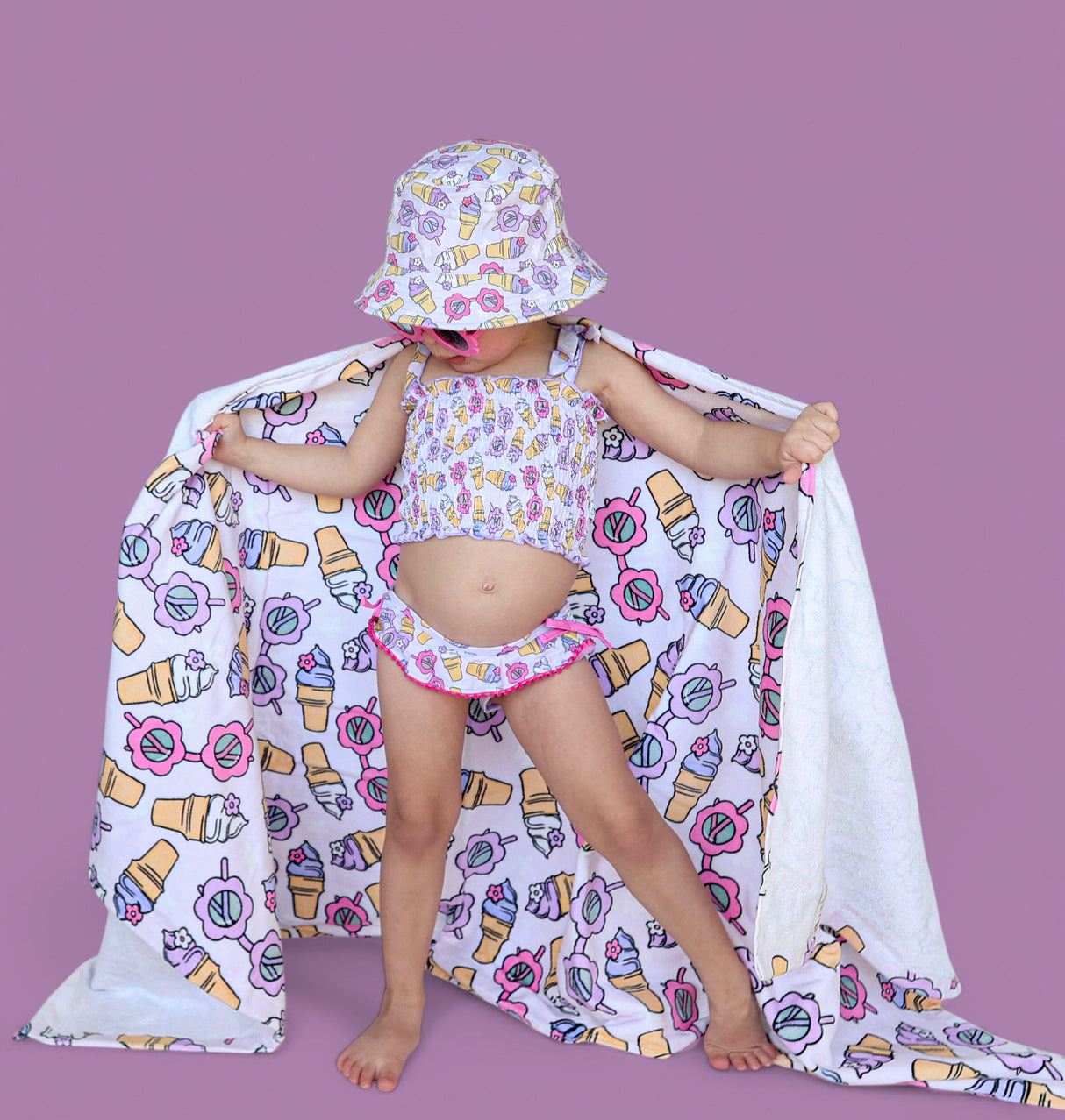 SWEET SUMMER DREAM SMOCKED TANKINI TWO PIECE SWIM SUIT from DREAM BIG LITTLE CO