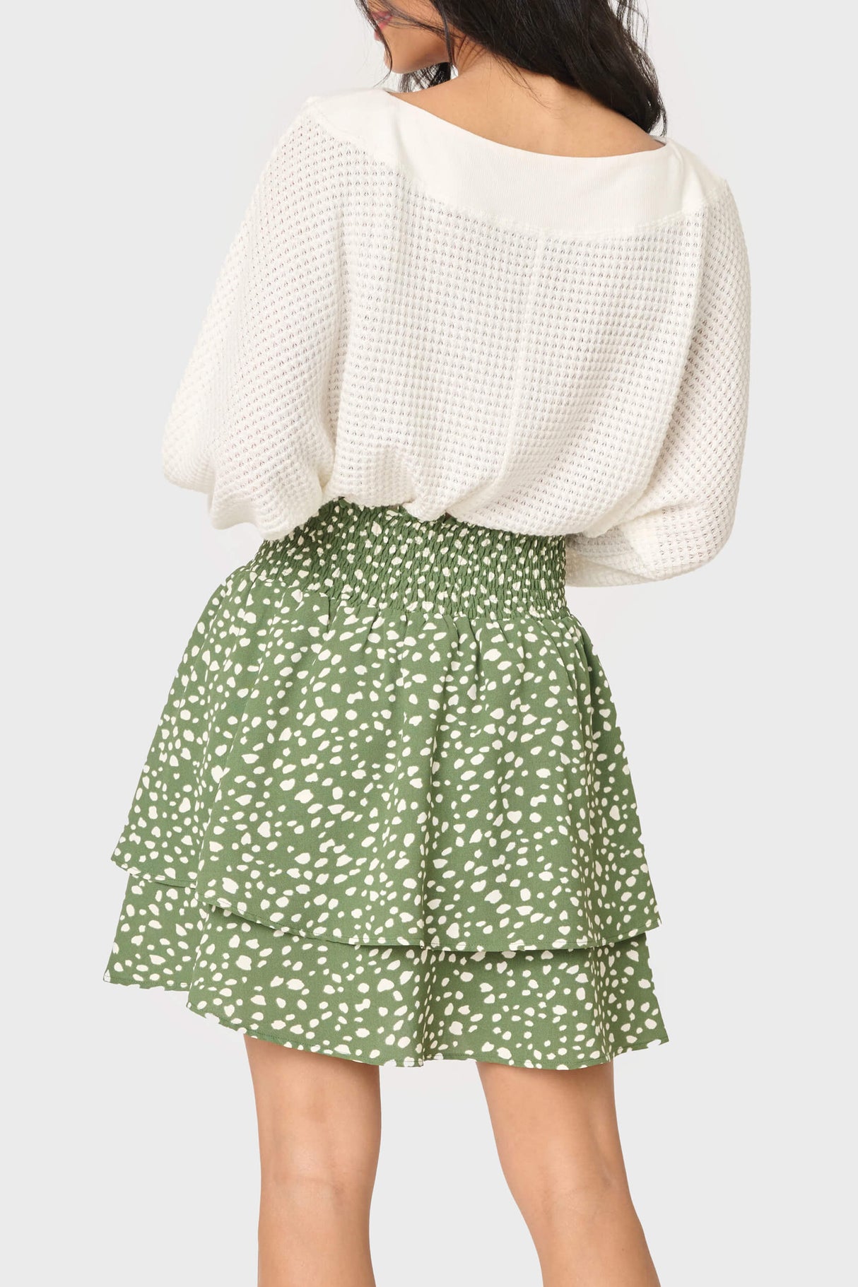 Isla Smocked Waist Day Skirt From Gibsonlook