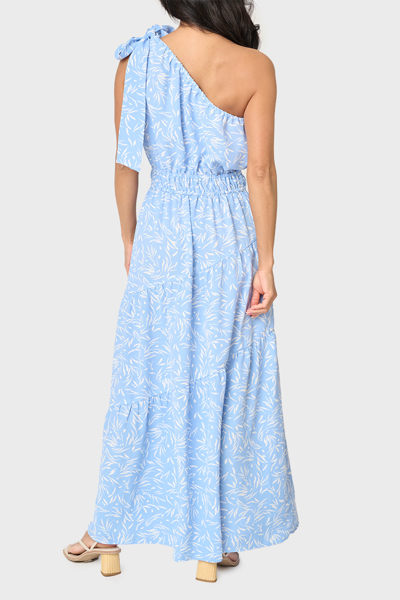 Maya One Shoulder Tiered Maxi Dress from Gibsonlook