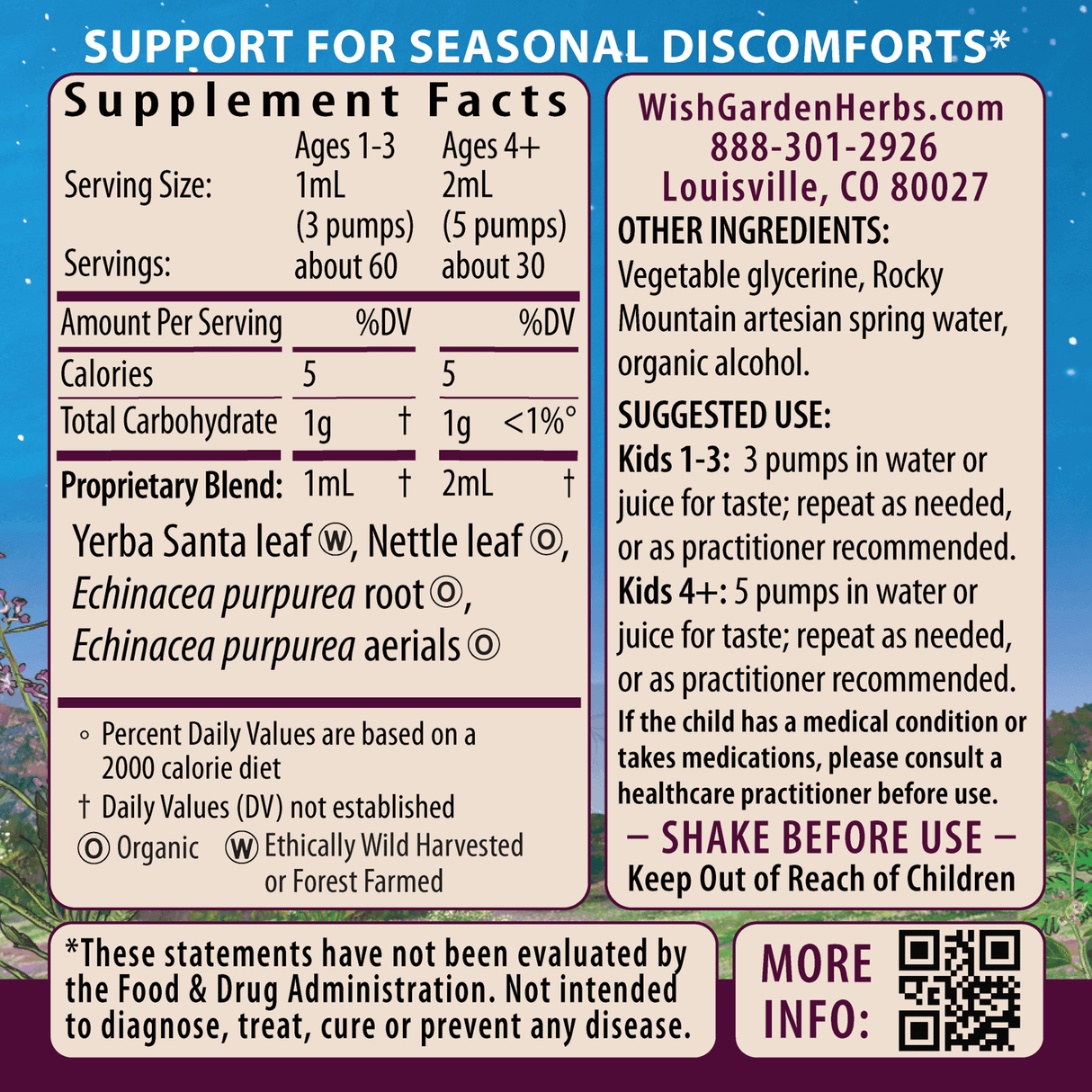 Kick-It Allergy Seasonal Rescue For Kids from WishGarden Herbs