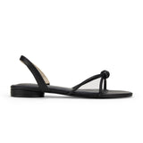 Alison Slingback Sandal in Black Leather from Yosi Samra