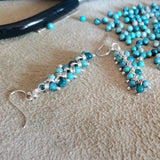 As Seen On TV Jane The Virgin Sterling Silver Turquoise Wire Wrapped Earrings from Alexa Martha Designs