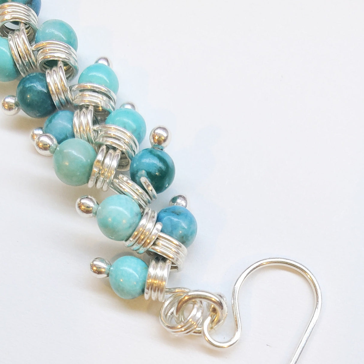 As Seen On TV Jane The Virgin Sterling Silver Turquoise Wire Wrapped Earrings from Alexa Martha Designs