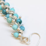 As Seen On TV Jane The Virgin Sterling Silver Turquoise Wire Wrapped Earrings from Alexa Martha Designs