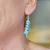As Seen On TV Jane The Virgin Sterling Silver Turquoise Wire Wrapped Earrings from Alexa Martha Designs