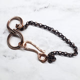 Copper Double Infinity Chain Bracelet from Alexa Martha Designs