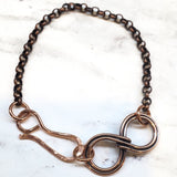 Copper Double Infinity Chain Bracelet from Alexa Martha Designs