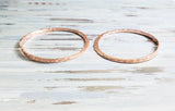 Stackable Hammered Double Canted Angle Bangles from Alexa Martha Designs