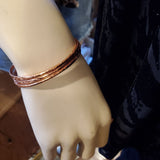 Stackable Hammered Double Canted Angle Bangles from Alexa Martha Designs
