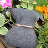 Bestselling Copper Brides Mag Bangle wire wrapped with AAA+ Ethiopian Opal from Alexa Martha Designs